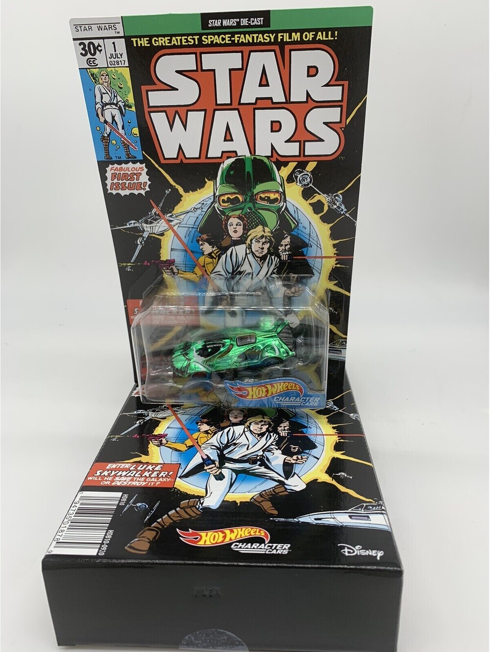 Hot Wheels Star Wars Green Darth Vader Car